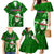 Samoa Rugby Family Matching Mermaid Dress and Hawaiian Shirt Manu Samoa Ula Fala Dabbing Ball Polynesian Green Version - Wonder Print Shop