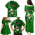 Samoa Rugby Family Matching Puletasi Dress and Hawaiian Shirt Manu Samoa Ula Fala Dabbing Ball Polynesian Green Version - Wonder Print Shop