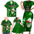 Samoa Rugby Family Matching Short Sleeve Bodycon Dress and Hawaiian Shirt Manu Samoa Ula Fala Dabbing Ball Polynesian Green Version - Wonder Print Shop