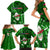 Samoa Rugby Family Matching Short Sleeve Bodycon Dress and Hawaiian Shirt Manu Samoa Ula Fala Dabbing Ball Polynesian Green Version - Wonder Print Shop