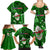 Samoa Rugby Family Matching Summer Maxi Dress and Hawaiian Shirt Manu Samoa Ula Fala Dabbing Ball Polynesian Green Version - Wonder Print Shop