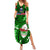 Samoa Rugby Family Matching Summer Maxi Dress and Hawaiian Shirt Manu Samoa Ula Fala Dabbing Ball Polynesian Green Version - Wonder Print Shop