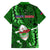 Samoa Rugby Kid Hawaiian Shirt Manu Samoa Ula Fala Dabbing Ball Polynesian Green Version - Wonder Print Shop