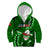 Samoa Rugby Kid Hoodie Manu Samoa Ula Fala Dabbing Ball Polynesian Green Version - Wonder Print Shop