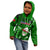 Samoa Rugby Kid Hoodie Manu Samoa Ula Fala Dabbing Ball Polynesian Green Version - Wonder Print Shop