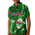 Samoa Rugby Kid Polo Shirt Manu Samoa Ula Fala Dabbing Ball Polynesian Green Version - Wonder Print Shop