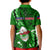 Samoa Rugby Kid Polo Shirt Manu Samoa Ula Fala Dabbing Ball Polynesian Green Version - Wonder Print Shop