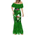 Samoa Rugby Mermaid Dress Manu Samoa Ula Fala Dabbing Ball Polynesian Green Version - Wonder Print Shop