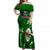 Samoa Rugby Off Shoulder Maxi Dress Manu Samoa Ula Fala Dabbing Ball Polynesian Green Version - Wonder Print Shop