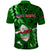 Samoa Rugby Polo Shirt Manu Samoa Ula Fala Dabbing Ball Polynesian Green Version - Wonder Print Shop