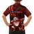 Samoa Rugby Family Matching Long Sleeve Bodycon Dress and Hawaiian Shirt Manu Samoa Ula Fala Dabbing Ball Polynesian Red Version - Wonder Print Shop