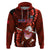 Samoa Rugby Hoodie Manu Samoa Ula Fala Dabbing Ball Polynesian Red Version - Wonder Print Shop