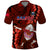 Samoa Rugby Polo Shirt Manu Samoa Ula Fala Dabbing Ball Polynesian Red Version - Wonder Print Shop