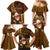 Samoa Rugby Family Matching Mermaid Dress and Hawaiian Shirt Manu Samoa Ula Fala Dabbing Ball Polynesian Gold Version - Wonder Print Shop