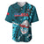 Samoa Rugby Baseball Jersey Manu Samoa Ula Fala Dabbing Ball Polynesian Turquoise Version - Wonder Print Shop