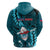 Samoa Rugby Hoodie Manu Samoa Ula Fala Dabbing Ball Polynesian Turquoise Version - Wonder Print Shop