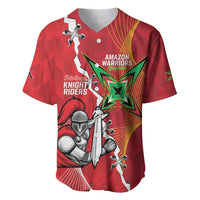 Guyana and Trinbago Cricket Custom Baseball Jersey Amazon Warriors Knight Riders Together - Wonder Print Shop