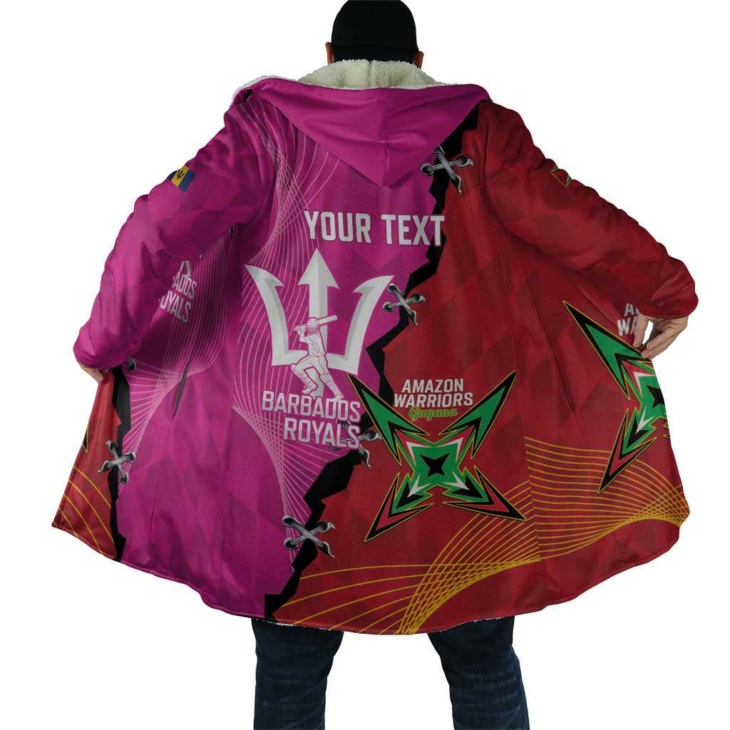 Barbados and Guyana Cricket Personalized Cloak Royals Amazon Warriors Together - Wonder Print Shop