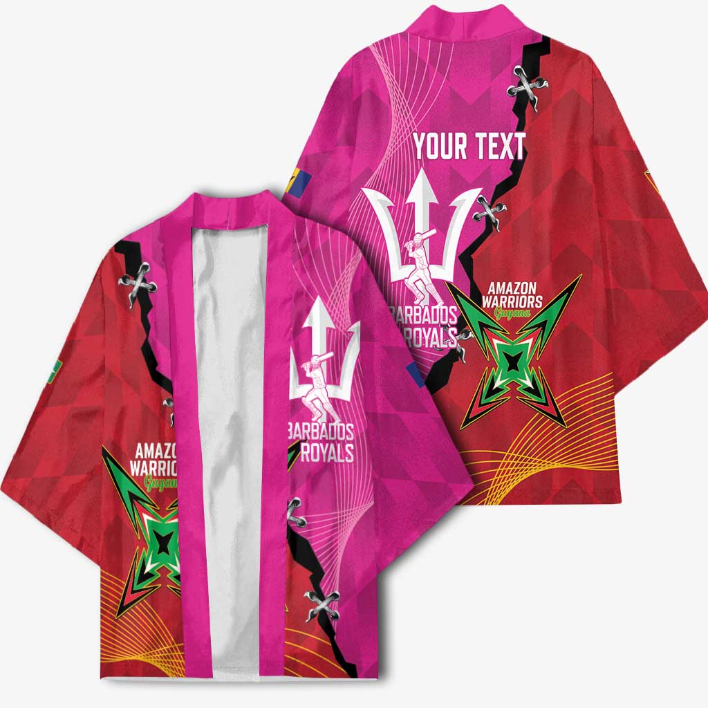 Barbados and Guyana Cricket Personalized Kimono Royals Amazon Warriors Together - Wonder Print Shop