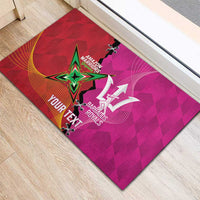 Barbados and Guyana Cricket Personalized Rubber Doormat Royals Amazon Warriors Together - Wonder Print Shop