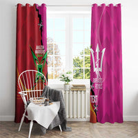 Barbados and Guyana Cricket Personalized Window Curtain Royals Amazon Warriors Together - Wonder Print Shop
