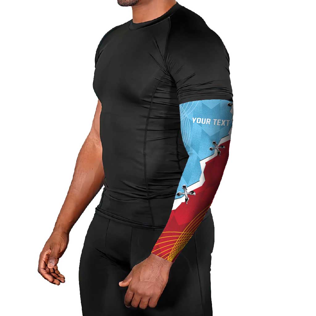 Saint Lucia and Guyana Cricket Personalized Arm Sleeves Kings Amazon Warriors Together - Wonder Print Shop