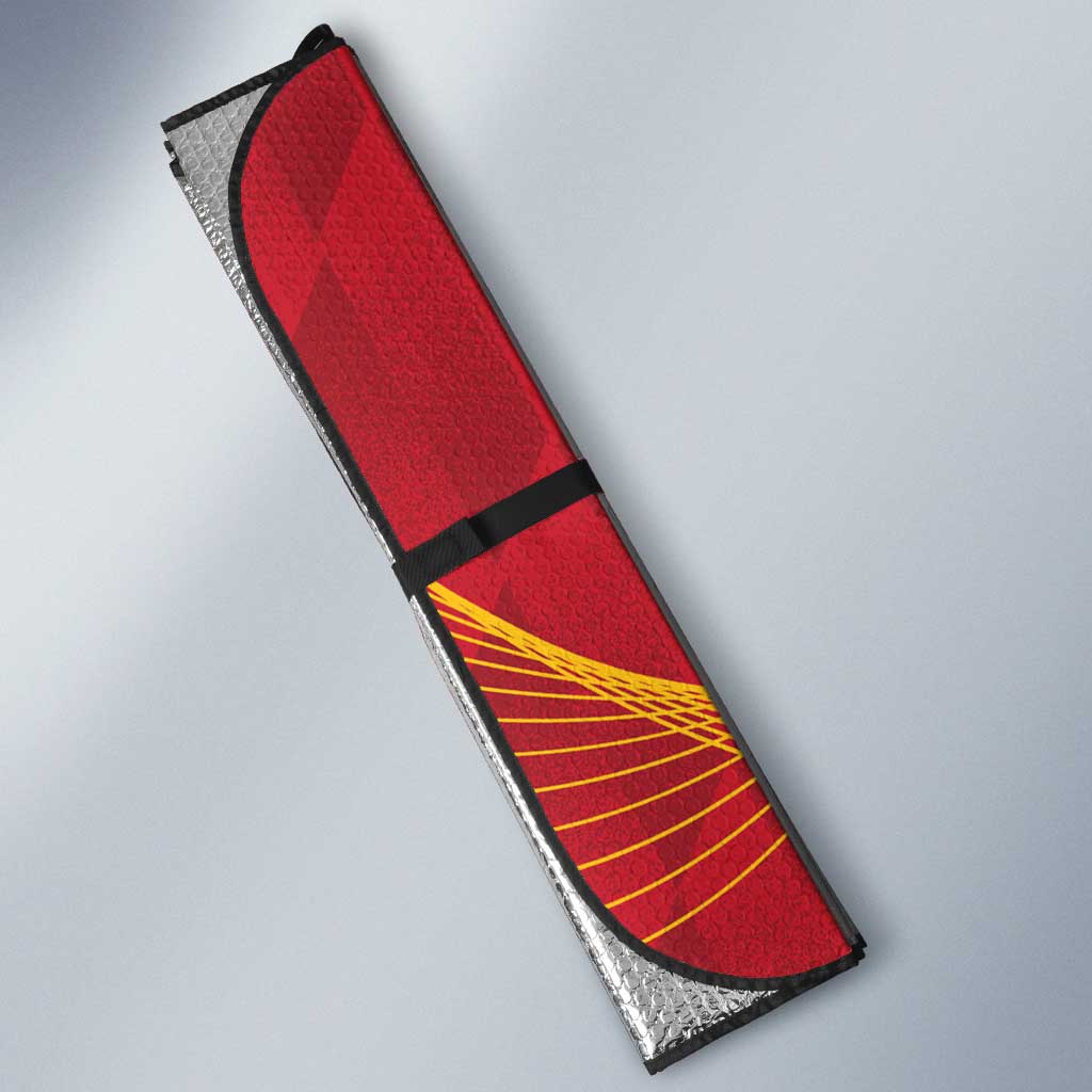 Saint Lucia and Guyana Cricket Personalized Auto Sun Shade Kings Amazon Warriors Together - Wonder Print Shop