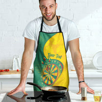 Personalized Darts Guyana Apron Dartboard Flag Color Tropical Leaves