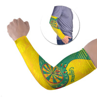 Personalized Darts Guyana Arm Sleeves Dartboard Flag Color Tropical Leaves