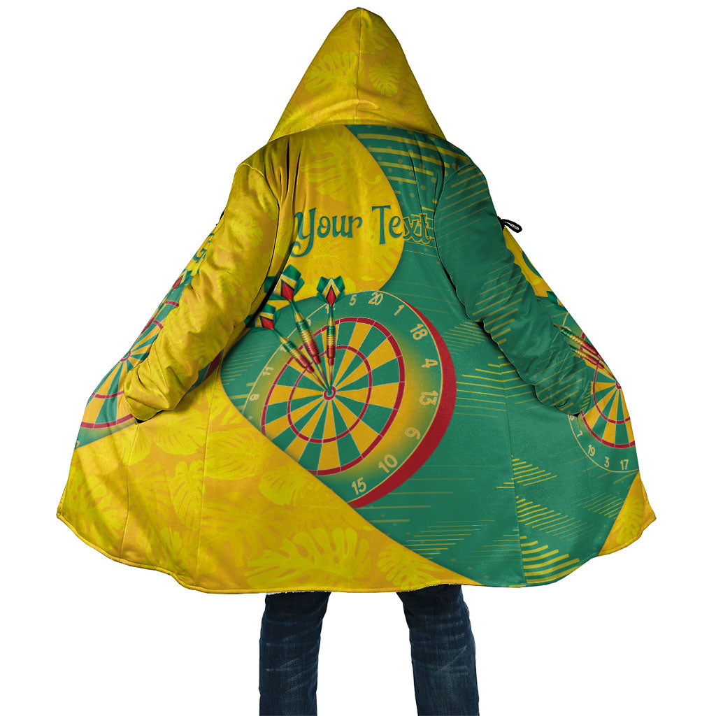 Personalized Darts Guyana Cloak Dartboard Flag Color Tropical Leaves