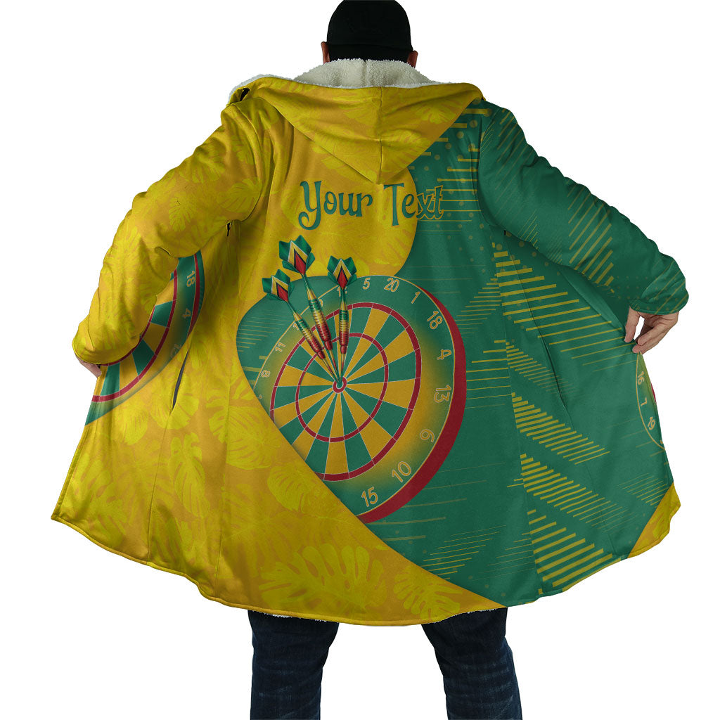 Personalized Darts Guyana Cloak Dartboard Flag Color Tropical Leaves