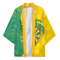 Personalized Darts Guyana Kimono Dartboard Flag Color Tropical Leaves