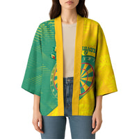 Personalized Darts Guyana Kimono Dartboard Flag Color Tropical Leaves