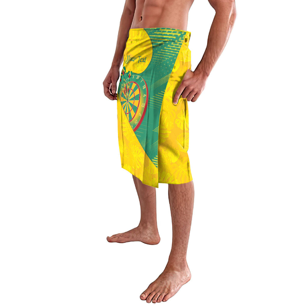 Personalized Darts Guyana Lavalava Dartboard Flag Color Tropical Leaves