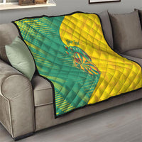 Personalized Darts Guyana Quilt Dartboard Flag Color Tropical Leaves