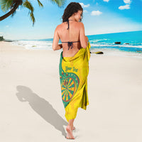 Personalized Darts Guyana Sarong Dartboard Flag Color Tropical Leaves