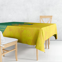 Personalized Darts Guyana Tablecloth Dartboard Flag Color Tropical Leaves