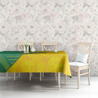 Personalized Darts Guyana Tablecloth Dartboard Flag Color Tropical Leaves