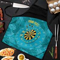 Personalized Darts Bahamas Apron Dartboard Flag Color Tropical Leaves