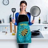 Personalized Darts Bahamas Apron Dartboard Flag Color Tropical Leaves
