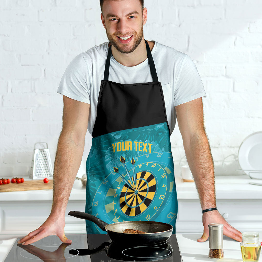 Personalized Darts Bahamas Apron Dartboard Flag Color Tropical Leaves