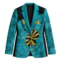 Personalized Darts Bahamas Blazer Dartboard Flag Color Tropical Leaves