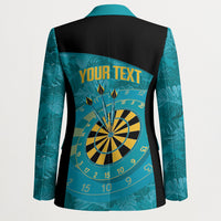 Personalized Darts Bahamas Blazer Dartboard Flag Color Tropical Leaves