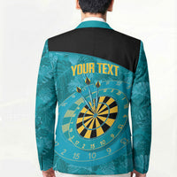 Personalized Darts Bahamas Blazer Dartboard Flag Color Tropical Leaves