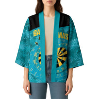 Personalized Darts Bahamas Kimono Dartboard Flag Color Tropical Leaves