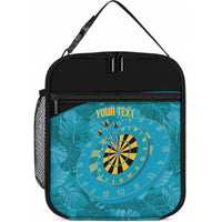 Personalized Darts Bahamas Lunch Bag Dartboard Flag Color Tropical Leaves