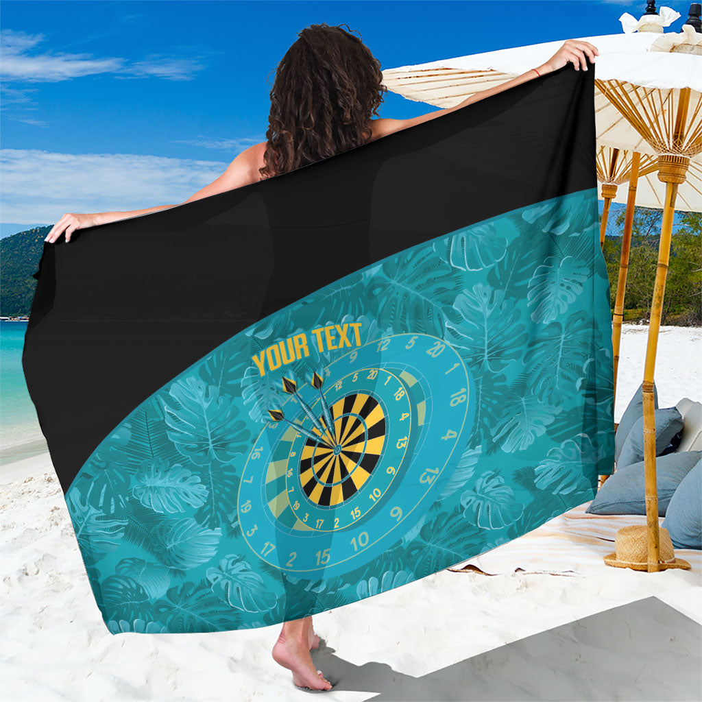 Personalized Darts Bahamas Sarong Dartboard Flag Color Tropical Leaves