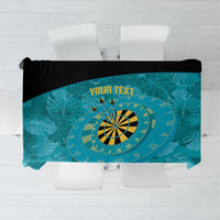 Personalized Darts Bahamas Tablecloth Dartboard Flag Color Tropical Leaves