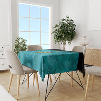 Personalized Darts Bahamas Tablecloth Dartboard Flag Color Tropical Leaves