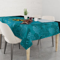 Personalized Darts Bahamas Tablecloth Dartboard Flag Color Tropical Leaves